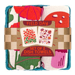 Field Day Mushrooms, Poppies Tea Towel