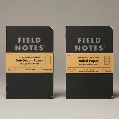 Pitch Black Notebook 3-Pack