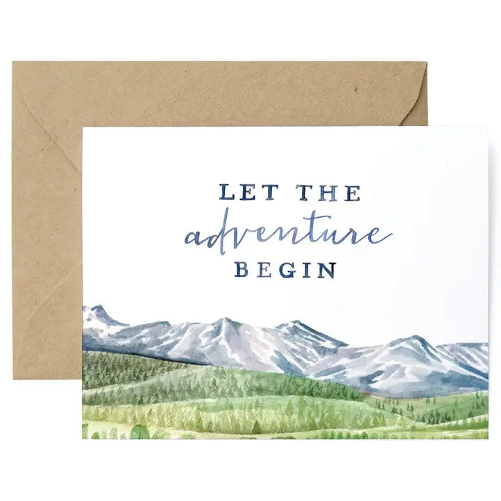 Let the Adventure Begin Greeting Card