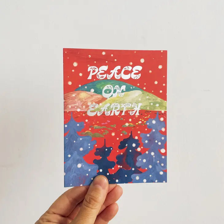 Peace on Earth Winter Landscape Card