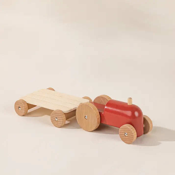 Wooden Tractor hotsell