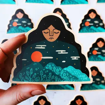 Land & She Stickers