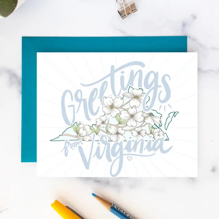 Greetings from Virginia Greeting Card