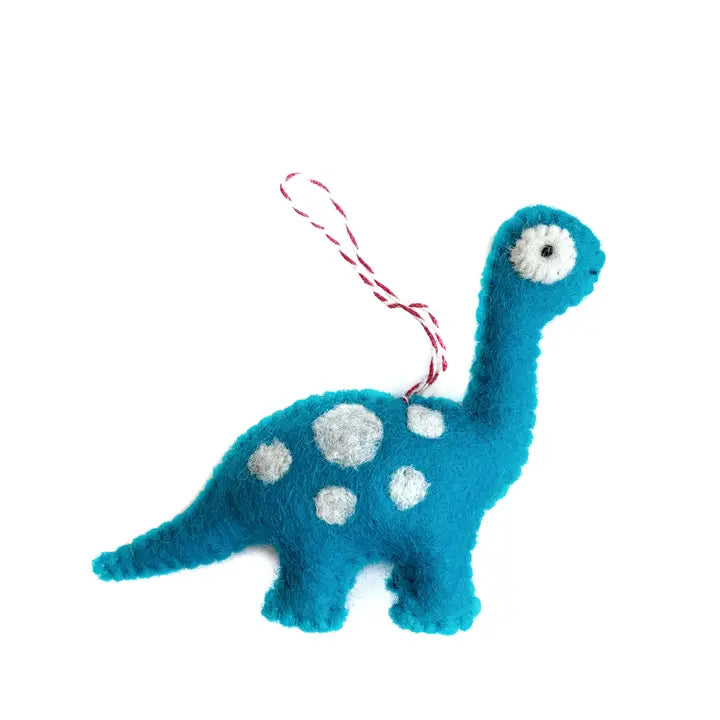 Brachiosaurus Dinosaur Felt Wool Ornament