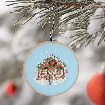 Embroidered Christmas Ornament Kit