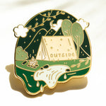 Campsite Enamel Pin