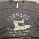 Lineage Sewing Machine T-Shirt - Brown