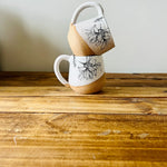 Handmade Ceramic Floral Coffee Mug