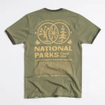 National Parks Coast-To-Coast Unisex Short Sleeve Ringer Tee w/ Pocket