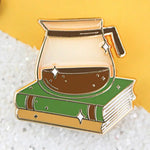 Coffee And Books Enamel Pin