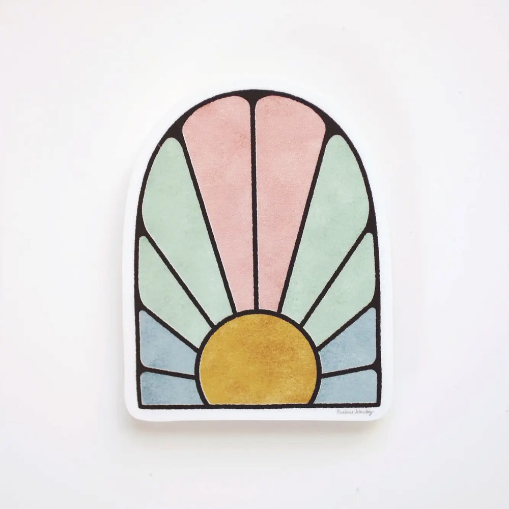 Sunray Arch Vinyl Sticker