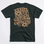 Keep Our Forests Green and Growing Unisex Short Sleeve Tee w/ Pocket