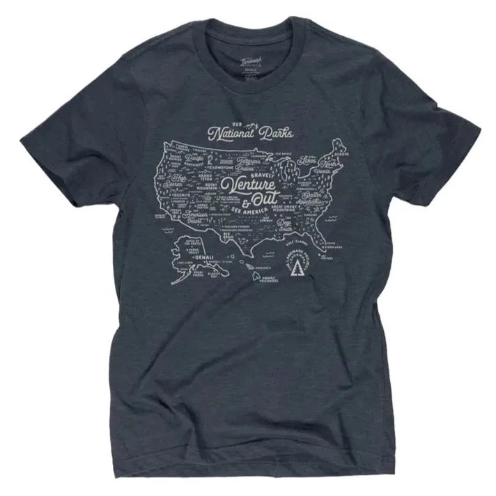 National Parks T-Shirt - Deep Navy