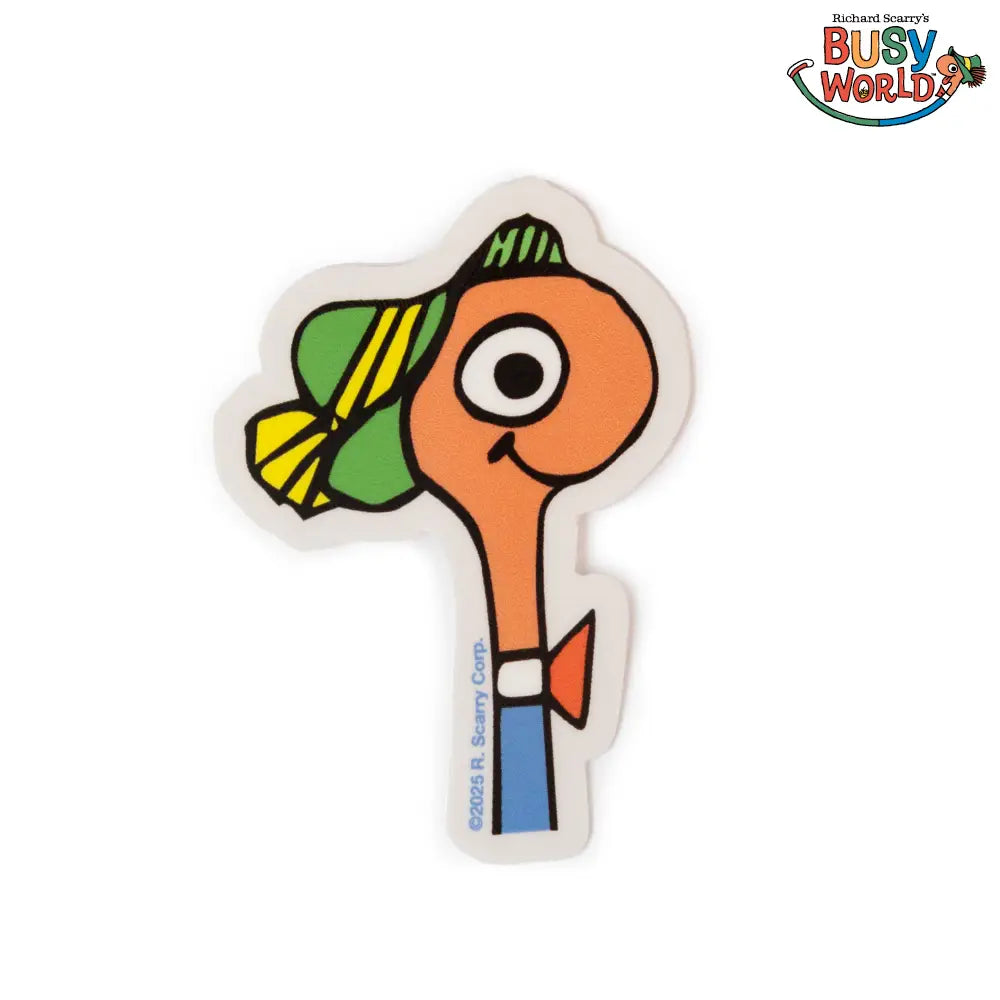 3P4 X Richard Scarry® - Lowly Worm Magnet
