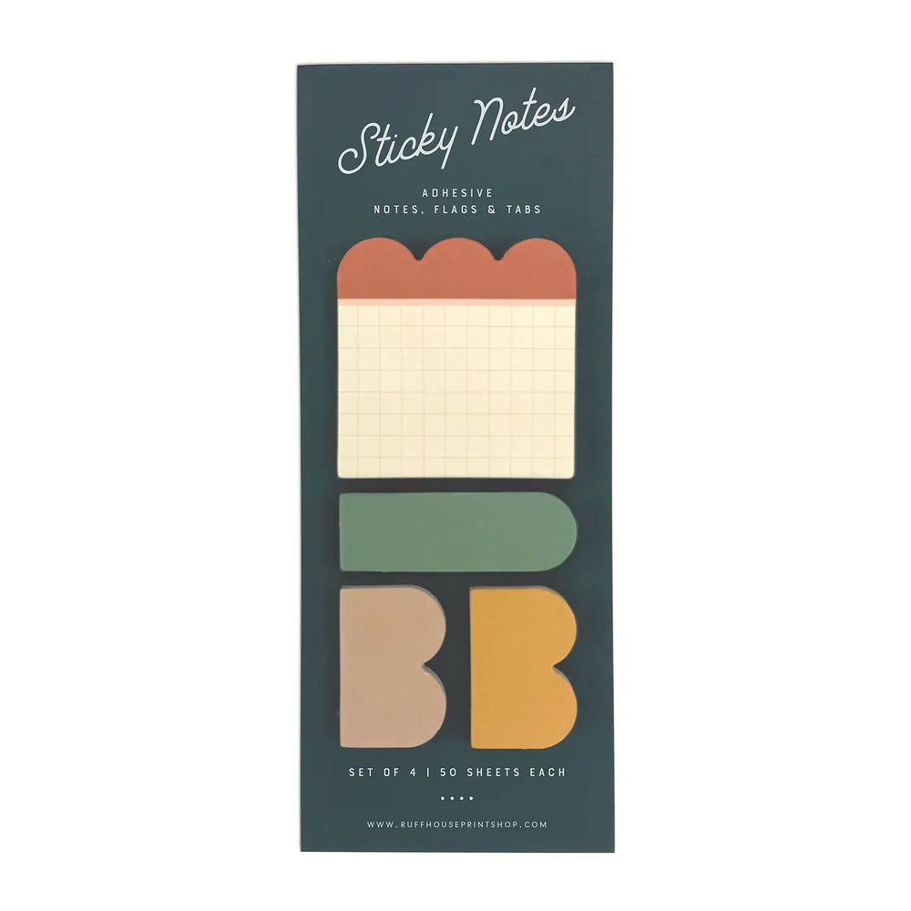 Grid Sticky Note Set - Pages Flags and Tabs