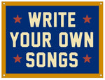 Write Your Own Songs Camp Flag