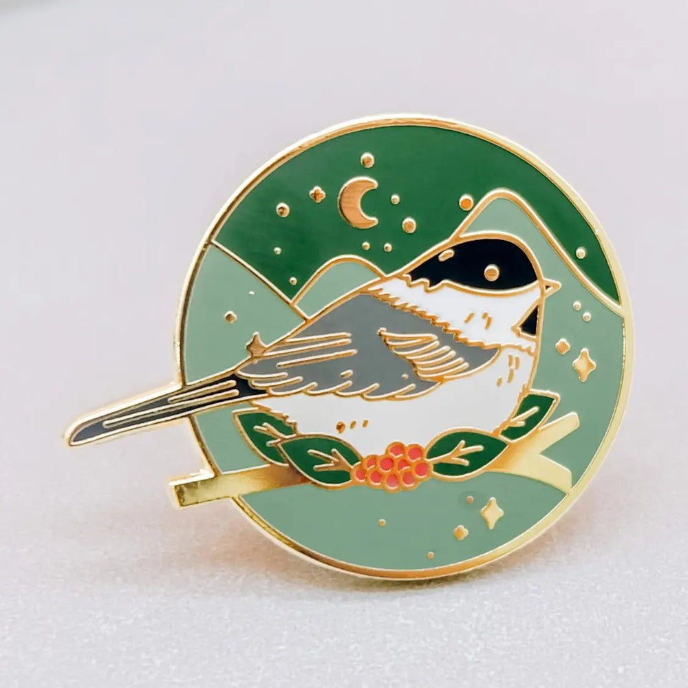 Winter Bird Enamel Pin