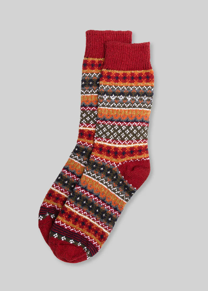 Fair Isle Crew Sock