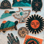 Land & She Stickers