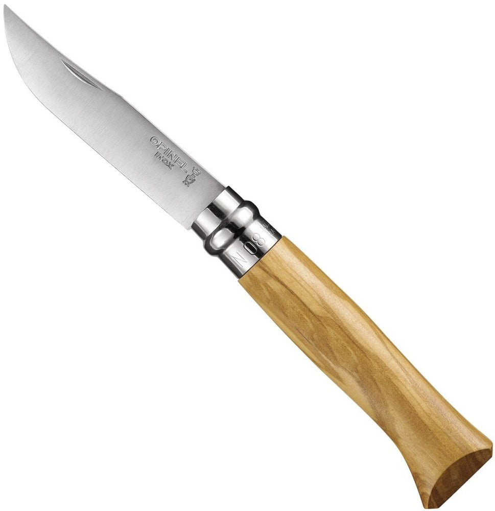 No. 8 Olive Wood Knife w/ Sheath