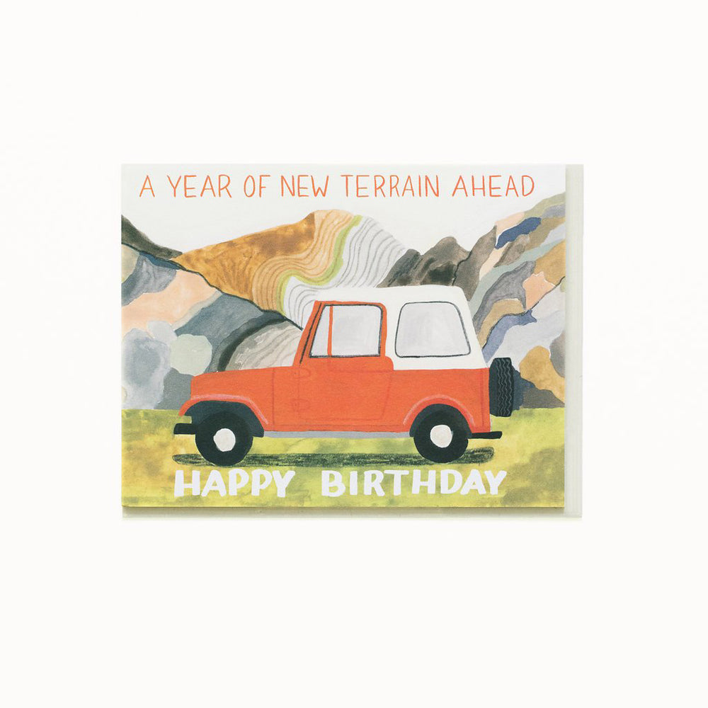 Year of New Terrain Birthday Card
