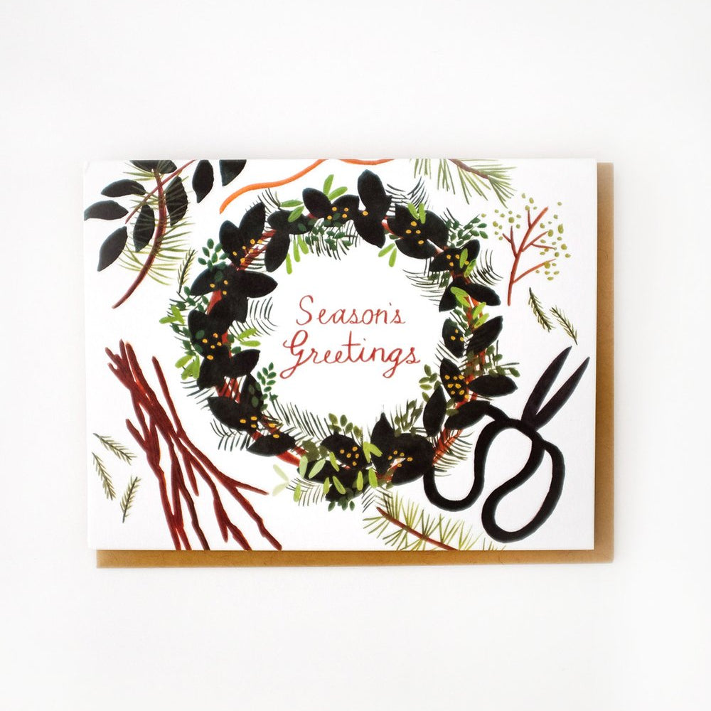 Foraged Wreath Card Box Set of 8