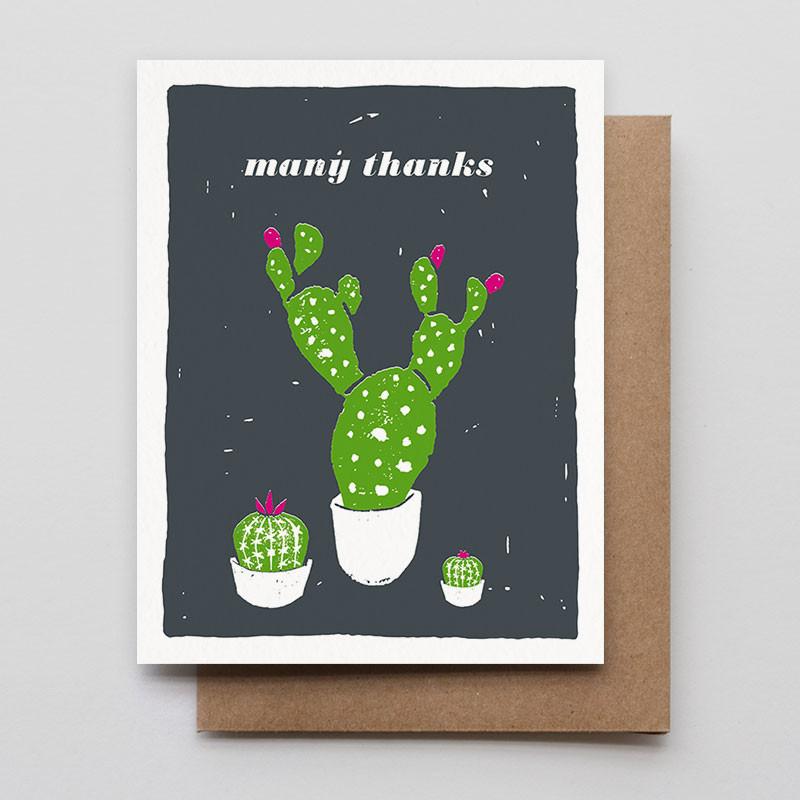 Many Thanks Cacti Card