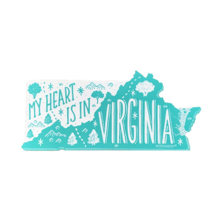 My Heart is in VA sticker