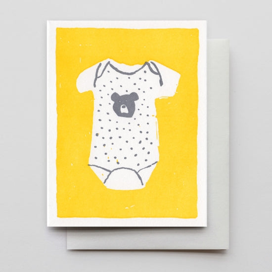 Baby Bear Onesie Card