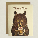 Beer Bear Thank You Card