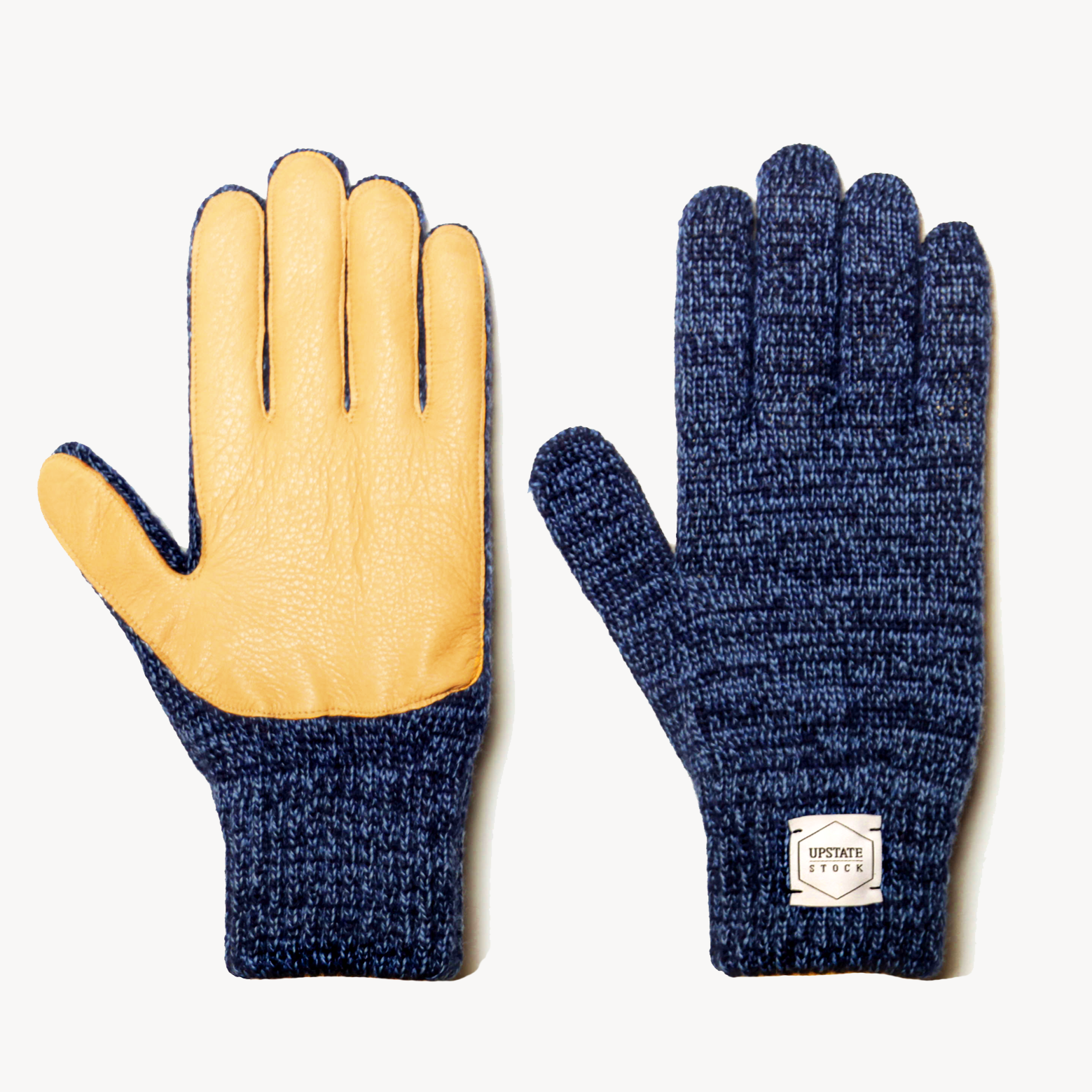 Ragg wool gloves with leather deals palm