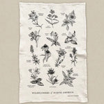 Wildflowers of North America Tea Towel